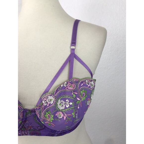Savage x Fenty Lingerie Bohemian Cage Floral Embroidered Bra - Picture 7 of 11